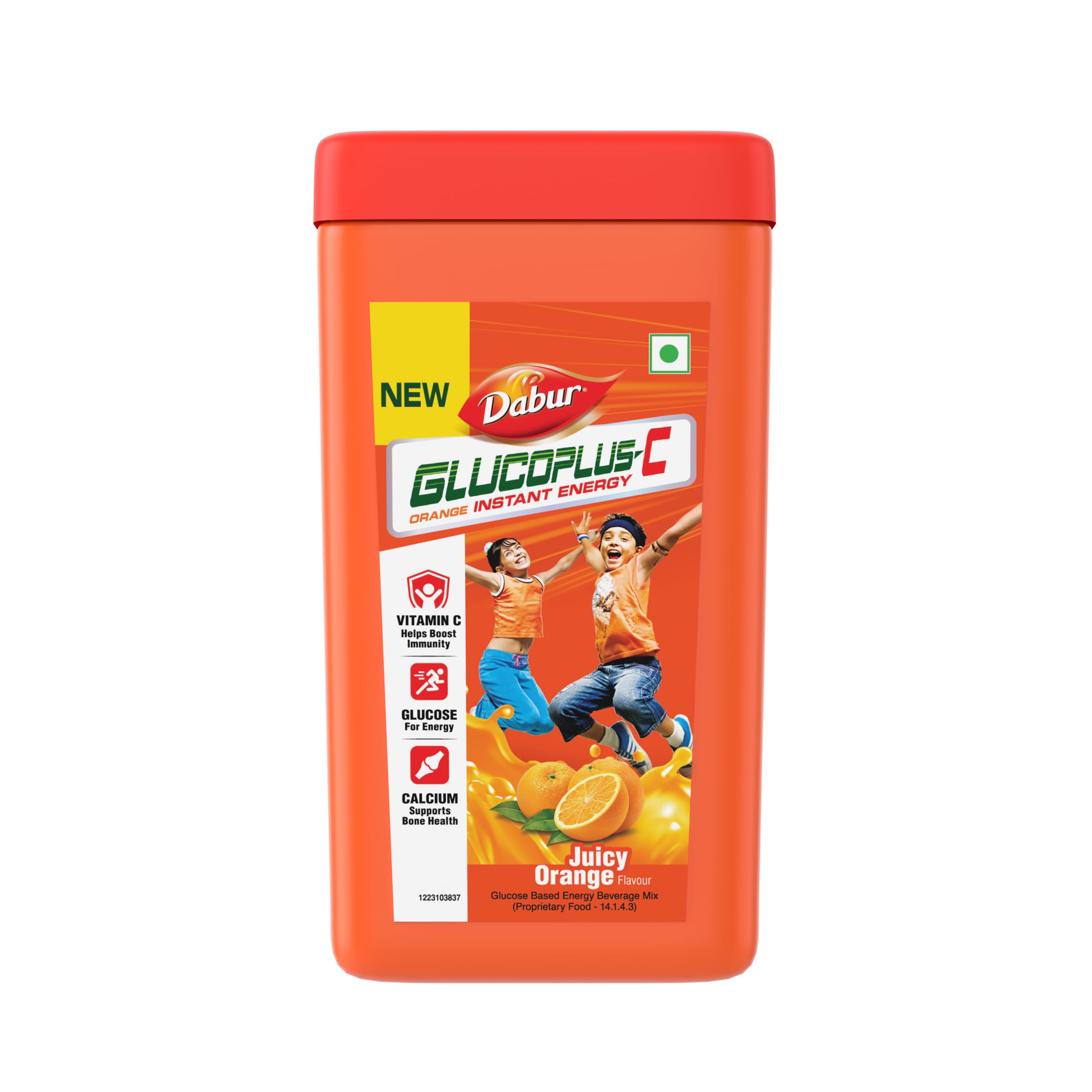 Dabur GlucoPlus-C Jar - Lemon + Orange Combo - 400g (Pack of 2) | Instant Energy Glucose | Juicy & Tasty Flavors 3