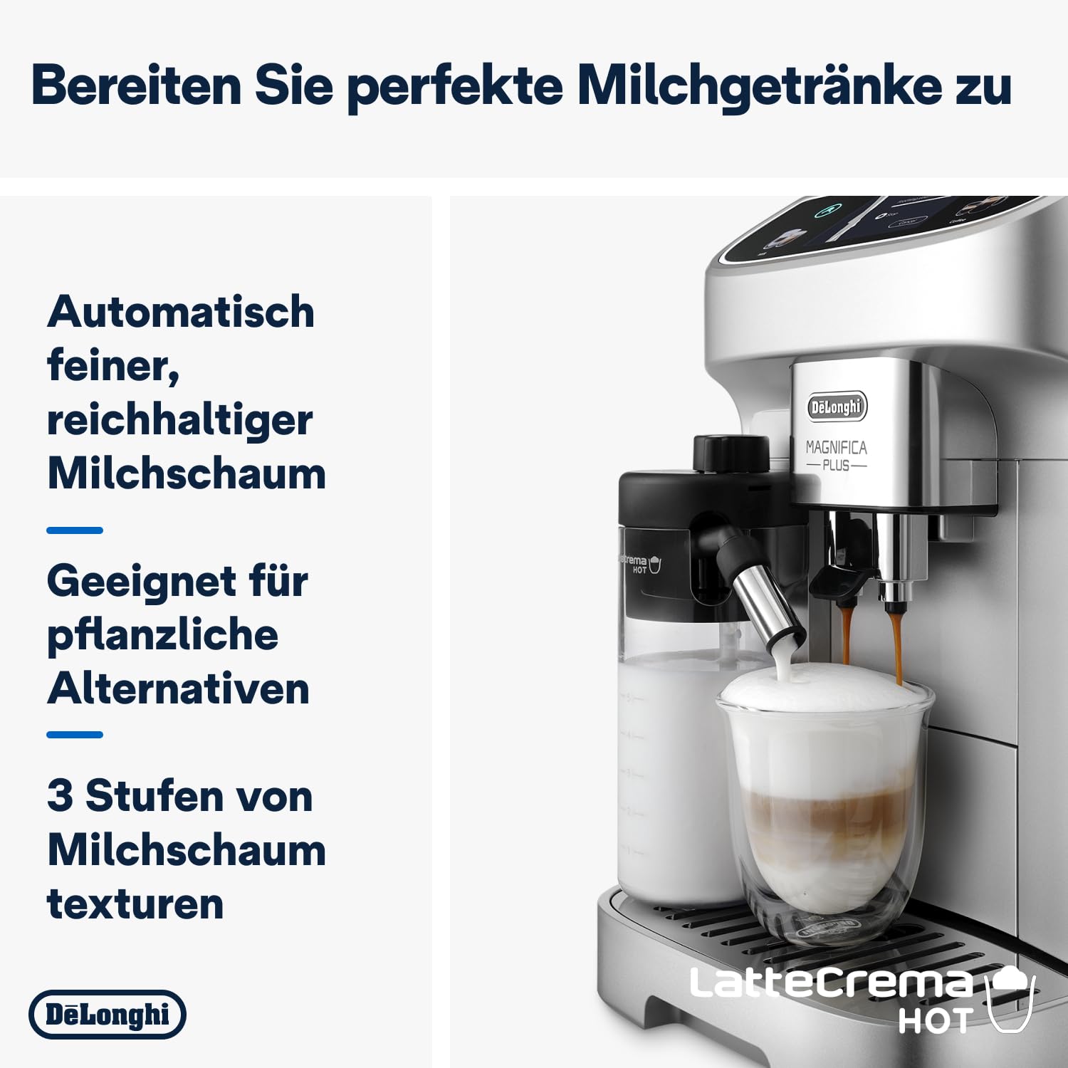 De'Longhi Magnifica Plus Ekspres do Kawy, Srebrny/Czarny
