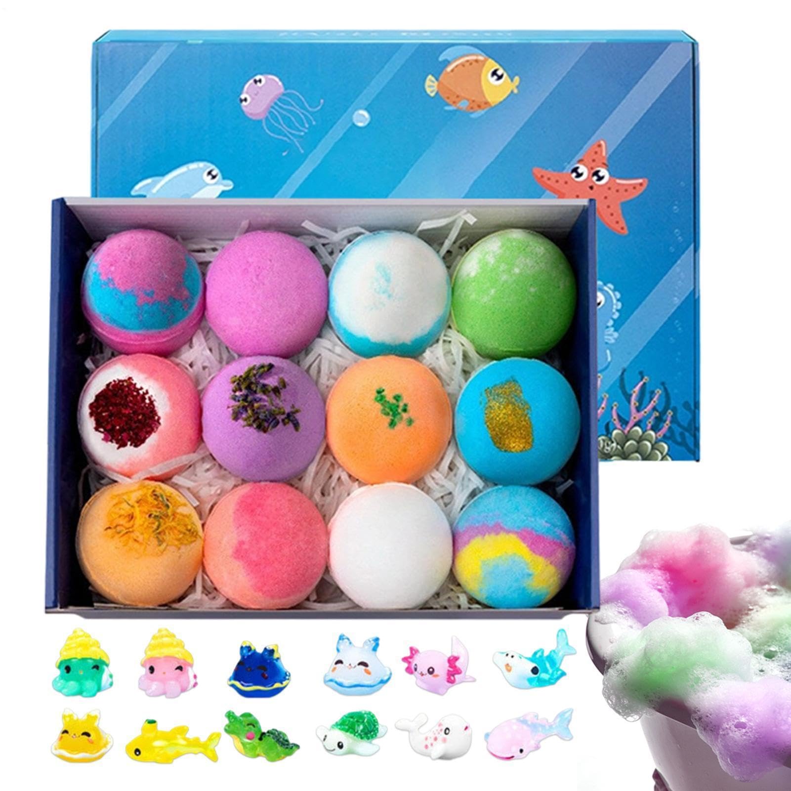 da bagno per bambini, additivi da bagno frizzanti, confezione da 12