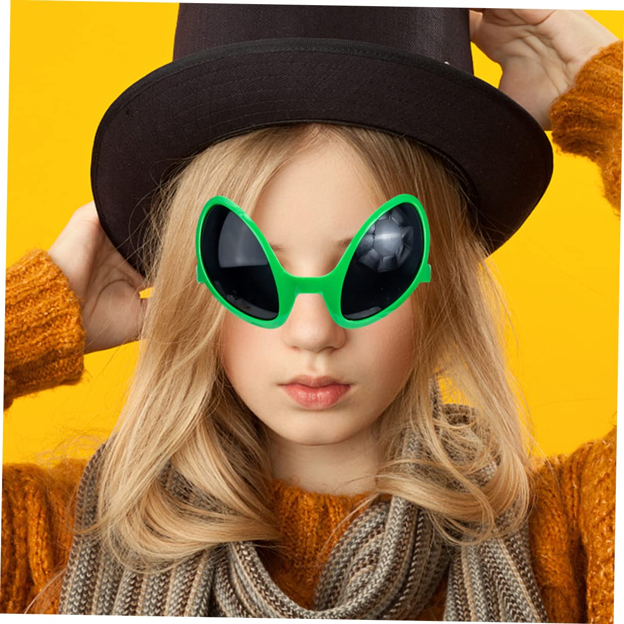 Amosfun 5pcs Alien Sunglasses Alien Cosplay Prop Alien Costume Toy Alien Eyeglasses Toy Alien Eyewear Accessory Adults Alien Eyewear Men Alien Eyeglasses Alien Cosplay Glasses