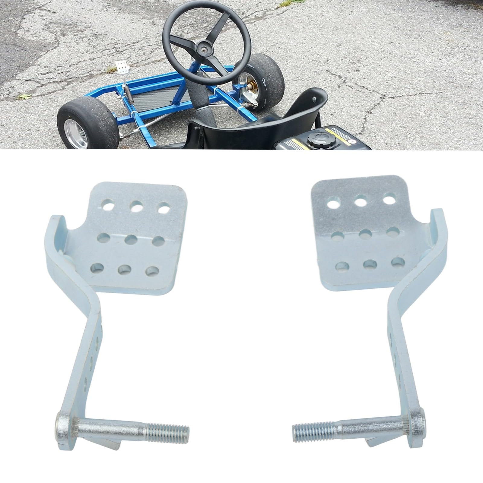 Heavy Duty Go Kart-pedalen met Gaskabel voor 6,5 Pk Road, Remgaspedalen 71 Inch Kabel met Retourverenset, Azusa Fun Kart, Carter Go Kart, Vintage Go