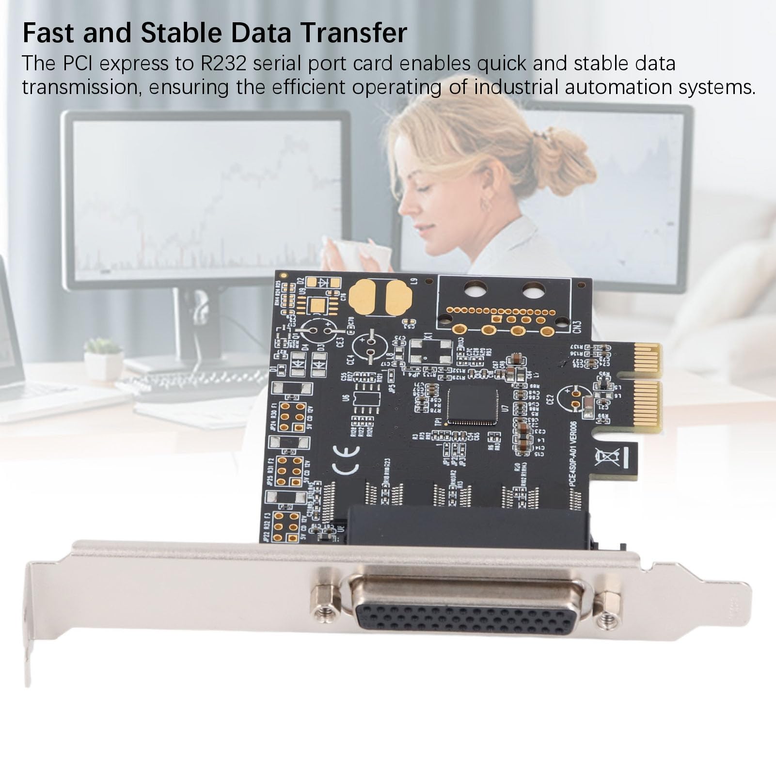 Amazon.com: PCIe R232 Serial Adapter Card, 4 Port DB9 RS 232 PCI