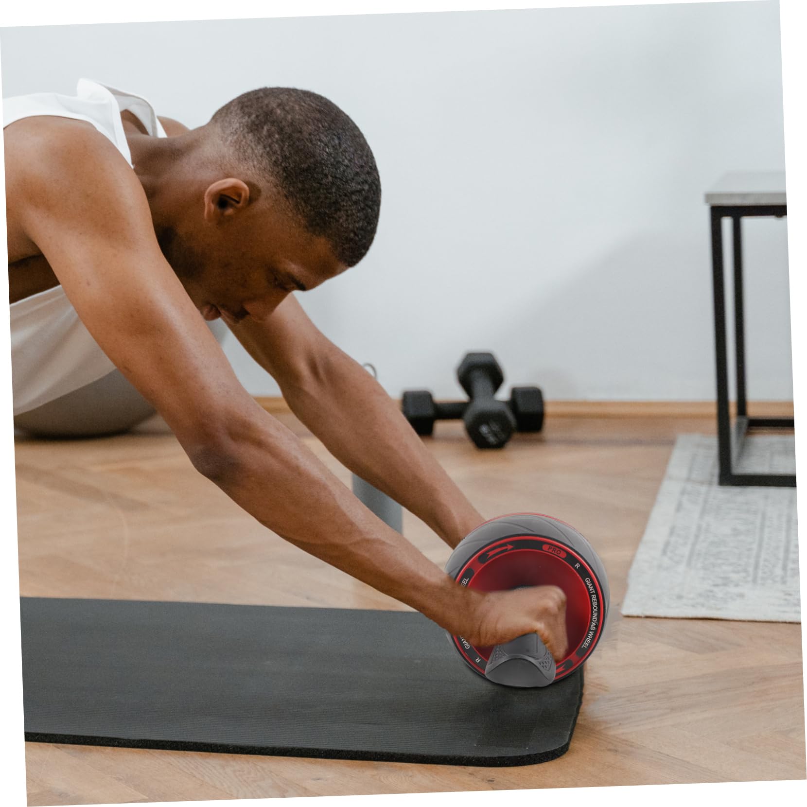 UKCOCO Rueda De Abdominales Equipo Amperio Gimnasia Ruedas Hogar Ejercicio Espuma Saludable Rueda De Rodillo Abdominal Máquina De Rodillos Abdominales Púrpura Abs