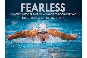 Credence Collections Michael Phelps Motivational Quotes HD Poster 12 x 18: Get...