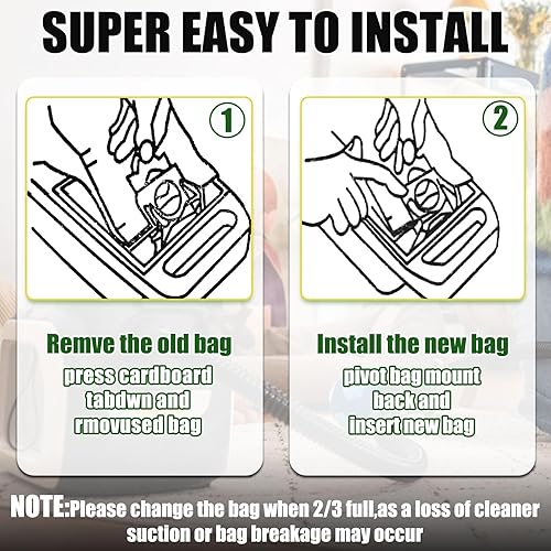 Miniatura 5 de Paquete de 30 bolsas para aspiradora Kenmore tipo C/Q 5055 50555 50557 50558 y Pana·sonic tipo C-5 C-18