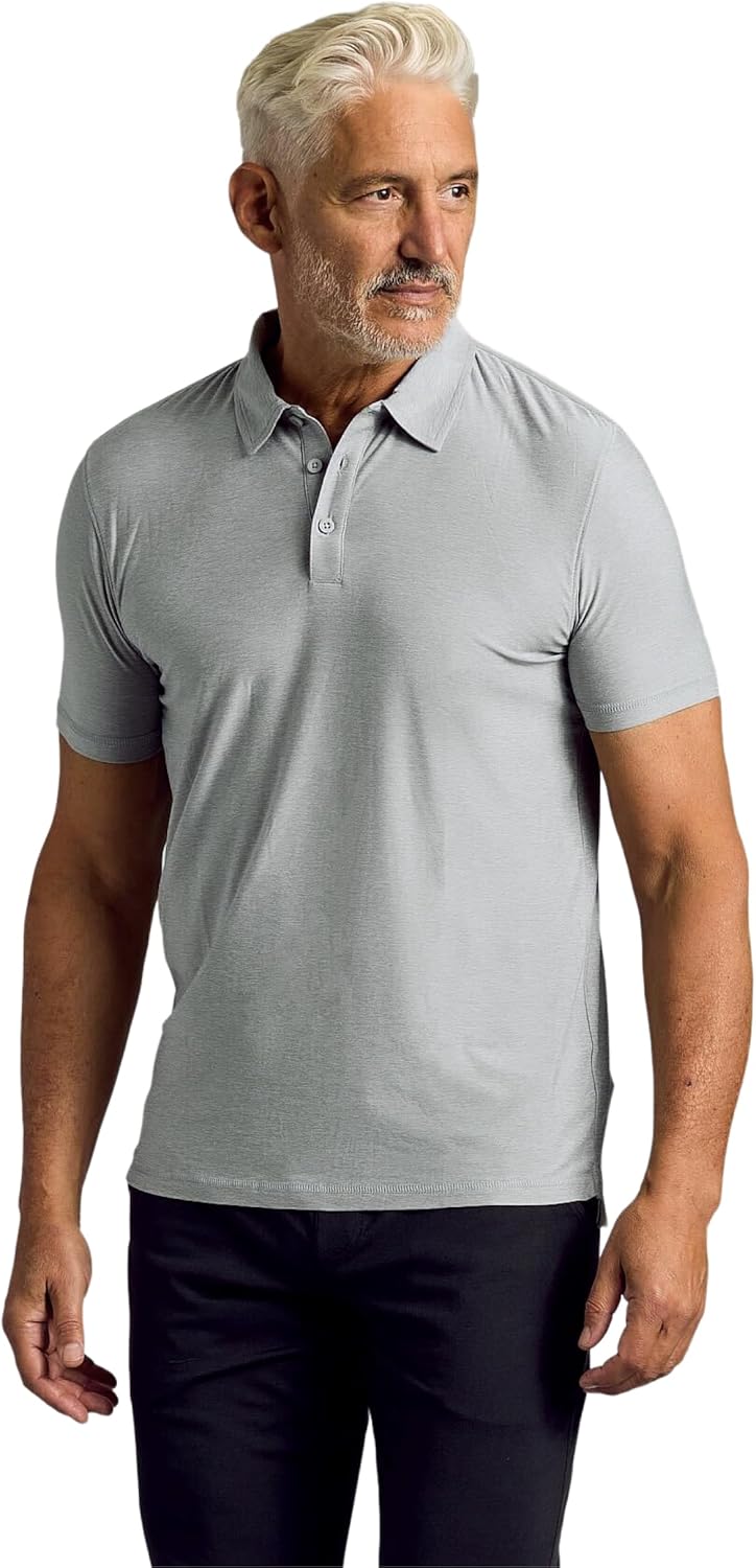 True Classic Novelty Polo Shirts for Men – Mens Polo Shirts Short Sleeve Cotton, Dry Fit Golf Shirt for Men