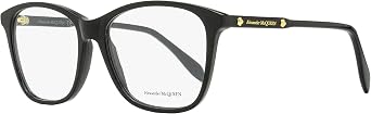 Alexander McQueen Square Eyeglasses AM0191O 001 Black 54mm 191