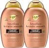 OGX Brazilian Keratin Therapy Shampoo, 385 ml, Pack of 2
