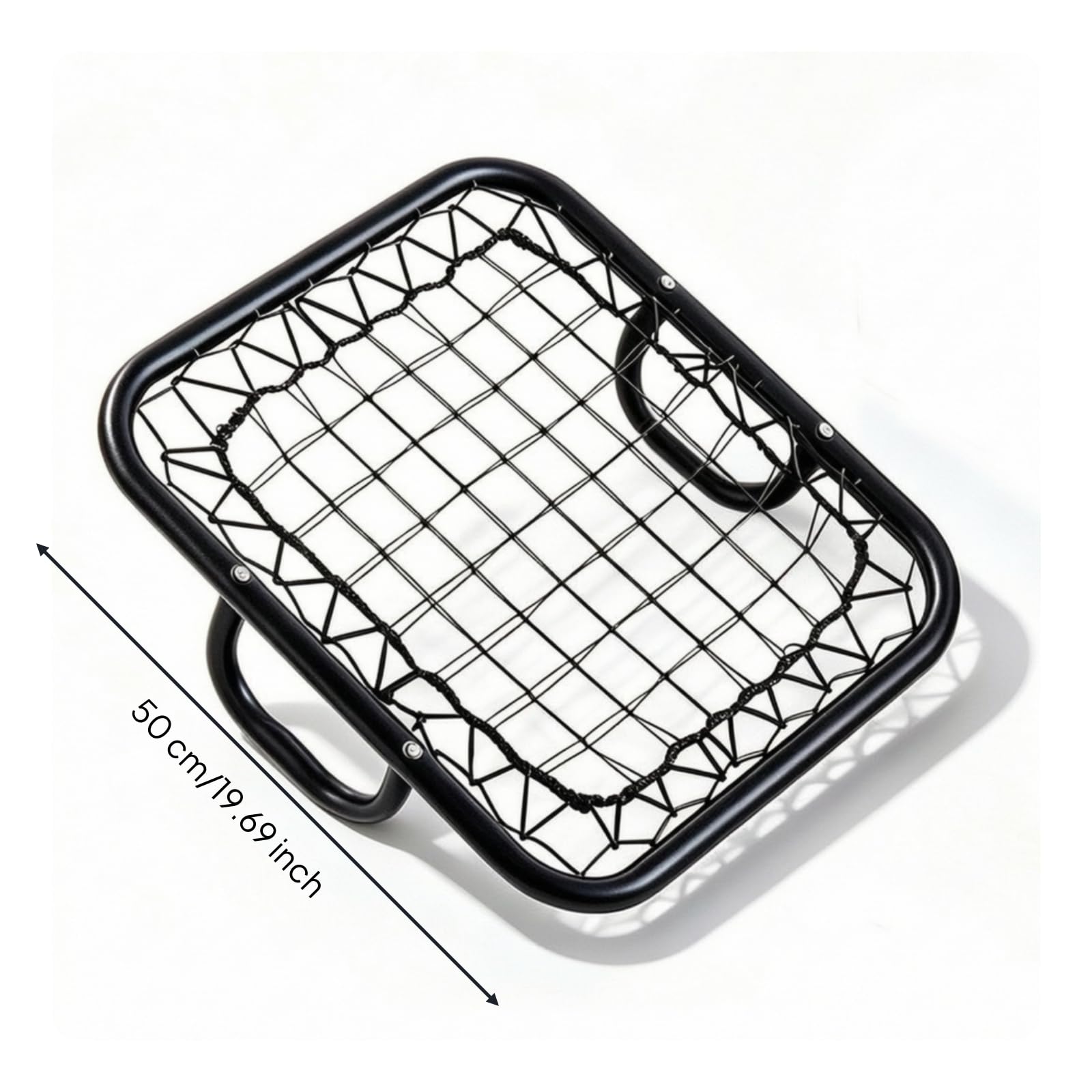 Rebounder con Maniglie Manuale Rete Rebounder da Calcio Compatto Rete da Rimbalzatore per Portieri