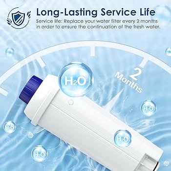 DLSC002 Water Filter Replacement Compatible With Delonghi