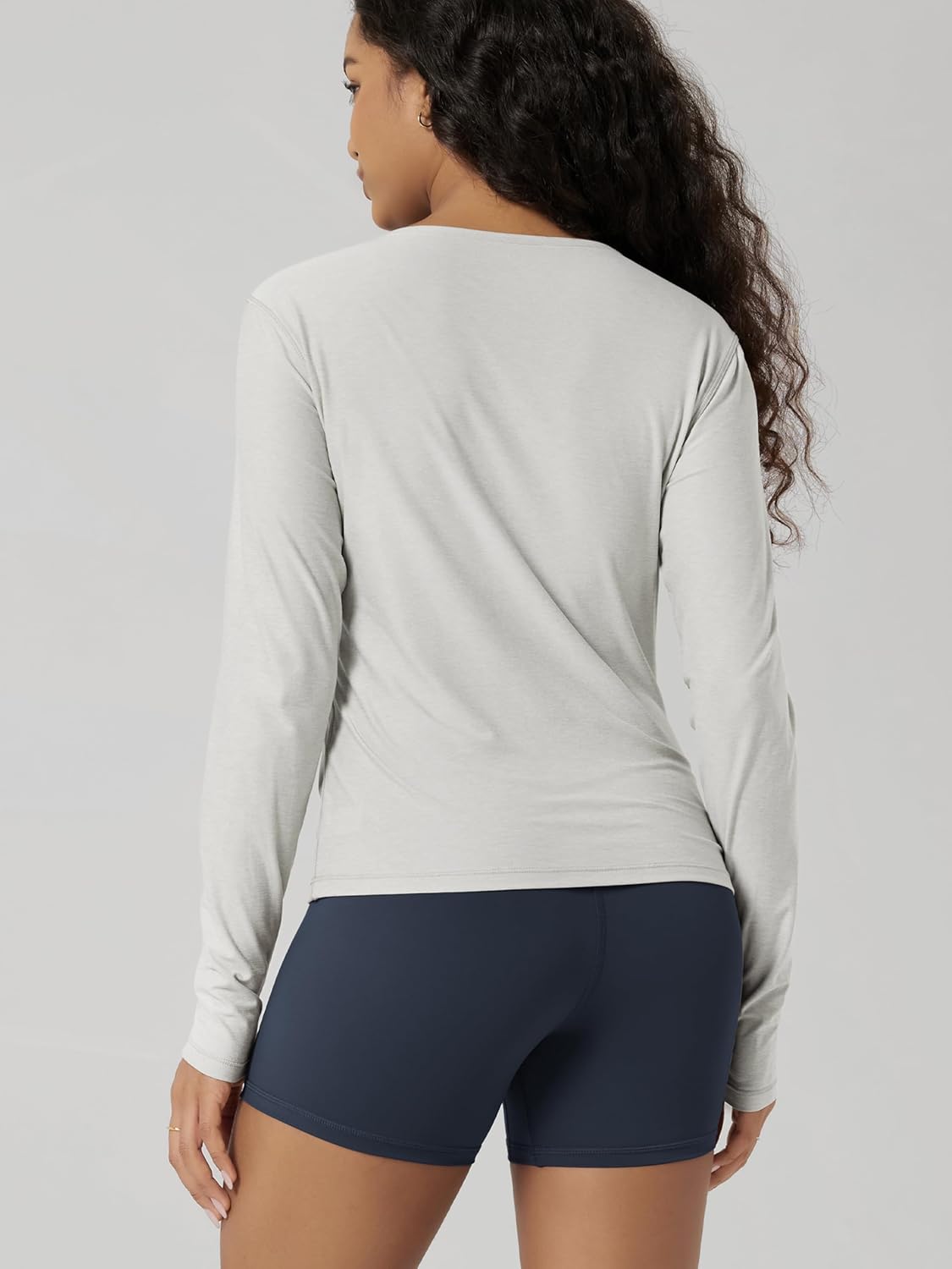 ODODOS Women's Long Sleeve Henley T-Shirt – Ultra Soft odSTRATUM Tech Tee, UPF 50+ Button V-Neck Top - Image 2