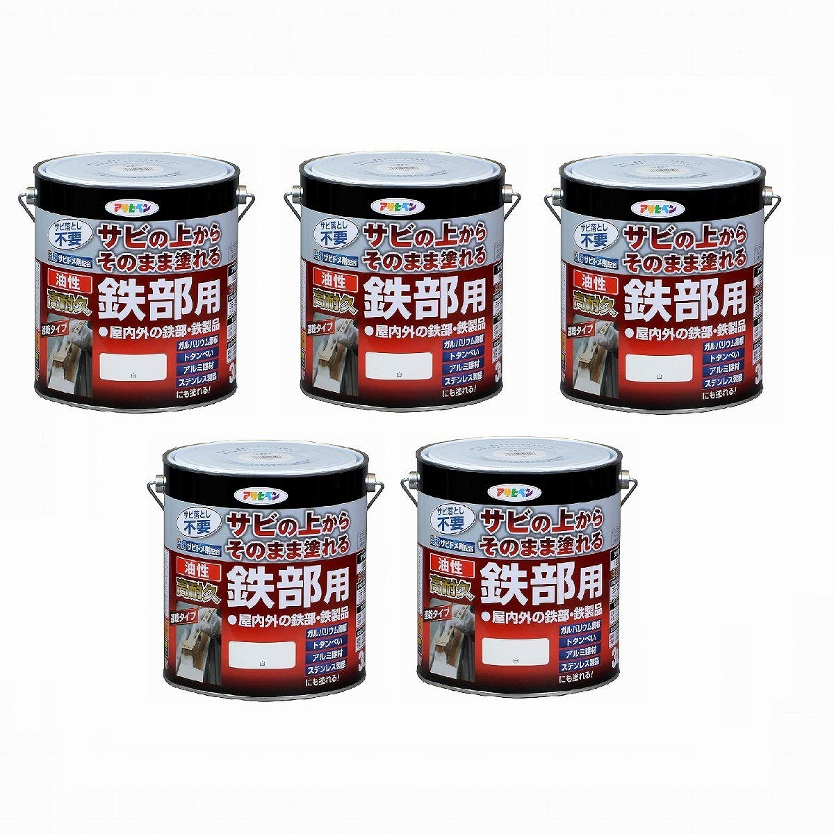 【在庫セール】アサヒペン 塗料 ペンキ 油性高耐久鉄部用 3L 白 油性 サビの アサヒペン 油性高耐久鉄部用 3L (ペンキ・ラッカー) 価格比較 - 価格.com