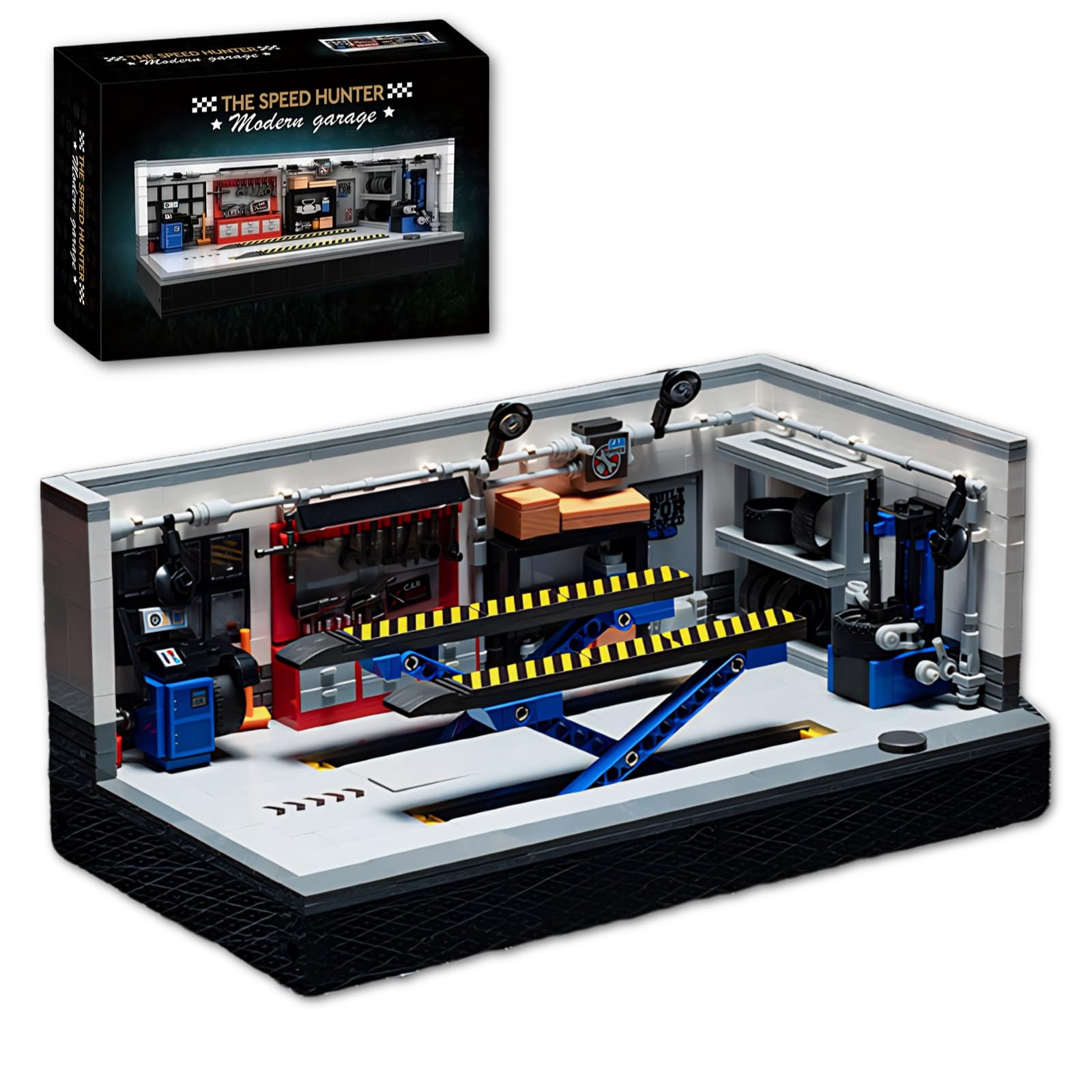 WULOBOOI Display Classic Garage Building Set, Compatible with 8