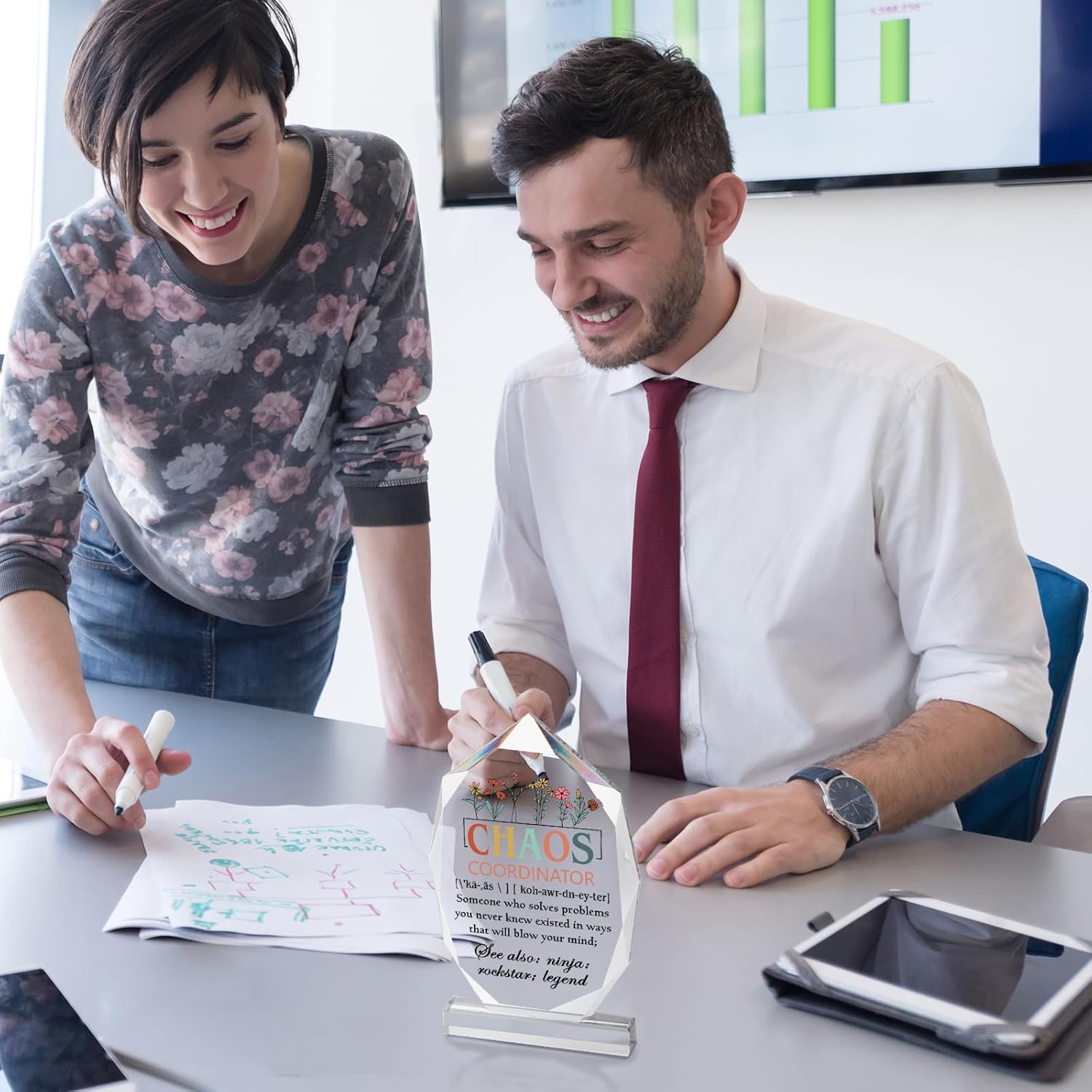 Yinder Chaos Coordinator Thank You Gift for Women Appreciation Teacher Coworker Office Leaving Job Farewell Gift Appreciation for Boss Nurse Day School Assistant Staff Friends Decor - Image 7