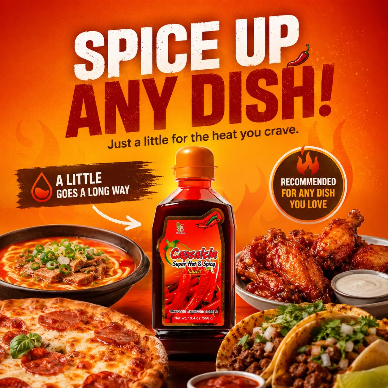 Korean Food_Chungwoo_Capsaicin Sauce_550g_Hot Spicy Dressing for