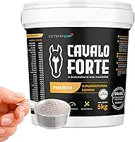 Suplemento Cavalo Forte Premium 5KG | Custo-Benefício para Massa, Energia e Saúde Intestinal | Formulado com Creatina, Lisina e Probióticos | Indicado Veterinário