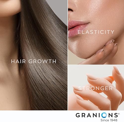 Miniatura 8 de Comprimidos para el crecimiento del cabello con biotina y colágeno y queratina, biotina 10000 mcg, péptidos de colágeno marino, queratina, retinol,