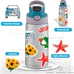 Stickers bouteille d'eau 300 Pcs Aesthetic Cute Sticker Pack pour Adolescents Adultes, Stickers Autocollant Vinyle Imperméable pour Scrapbook Ordinateur portable Journal Skateboard Bagage Snowboard Macbook Coupe ordinateur portable etc