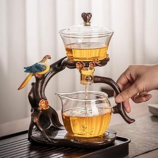 Kungfu Glass Tea Set Automatic Glass Teapot Set (Bird)