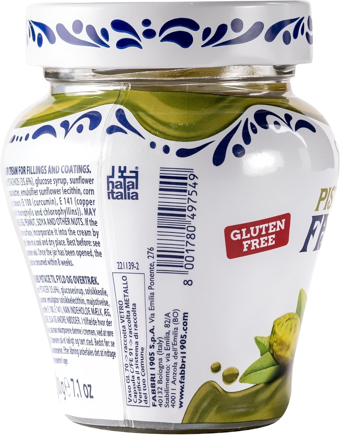 Italian Gourmet Fabbri Crème de Pistache 3 x 200 g – Pâte à Tartiner Gourmande, Texture Onctueuse, Idéale Desserts, Crêpes & Pâtisserie, Sans Gluten + Italian Gourmet Polpa