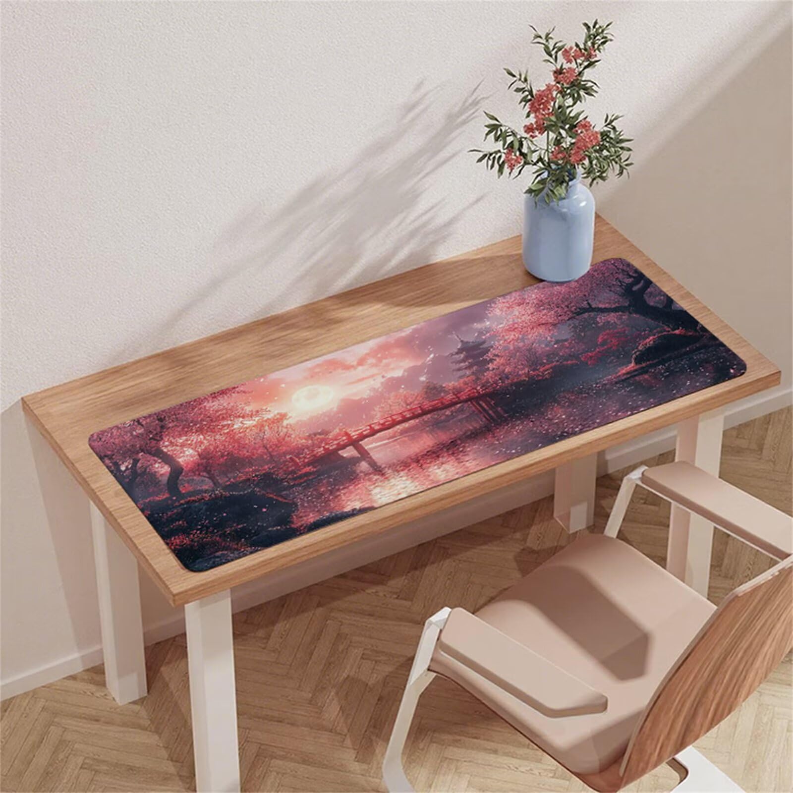 Różowa podkładka pod mysz do gier XXL podkładka pod mysz 1600 x 800 mm podkładka pod mysz biurową wodoodporna podkładka pod mysz pokładową z antypoślizgową gumową podstawą zszyte krawędzie mata pod