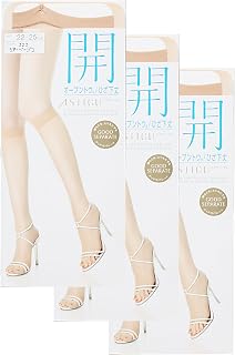 (アツギ)ATSUGI ストッキング ASTIGU(アスティーグ) 【開】 オープントウ ひざ下丈 ストッキング 〈3足組〉