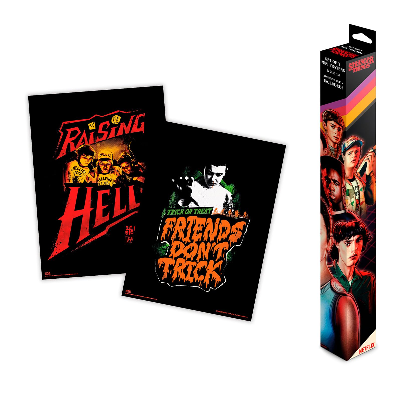 Grupo Erik Stranger Things Poster - Set of 2 Mini Posters, Gifts, Merch