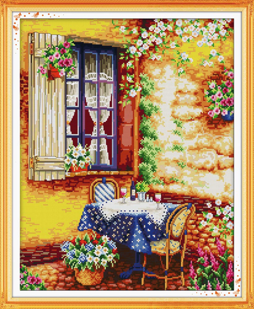 Joy Sunday Counted Cross Stitch Kits Cross-Stitch Summer Afternoon Pattern 16''x19''