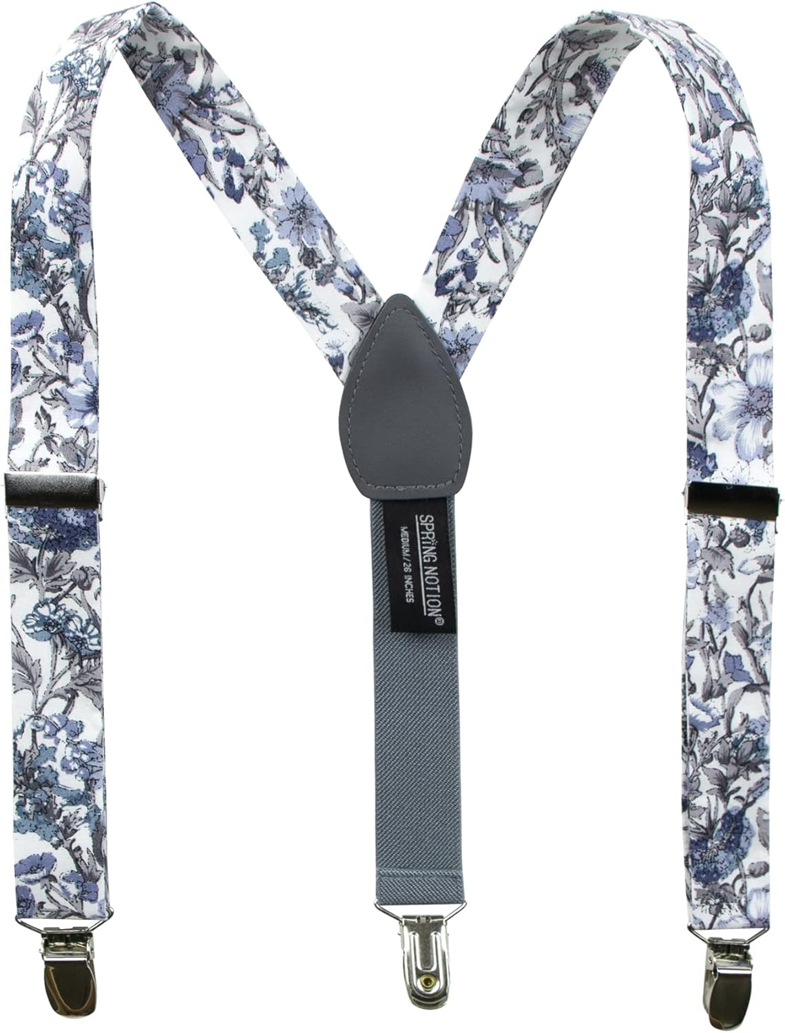 Spring Notion Boys' 4-Piece Floral Suspenders Outfit