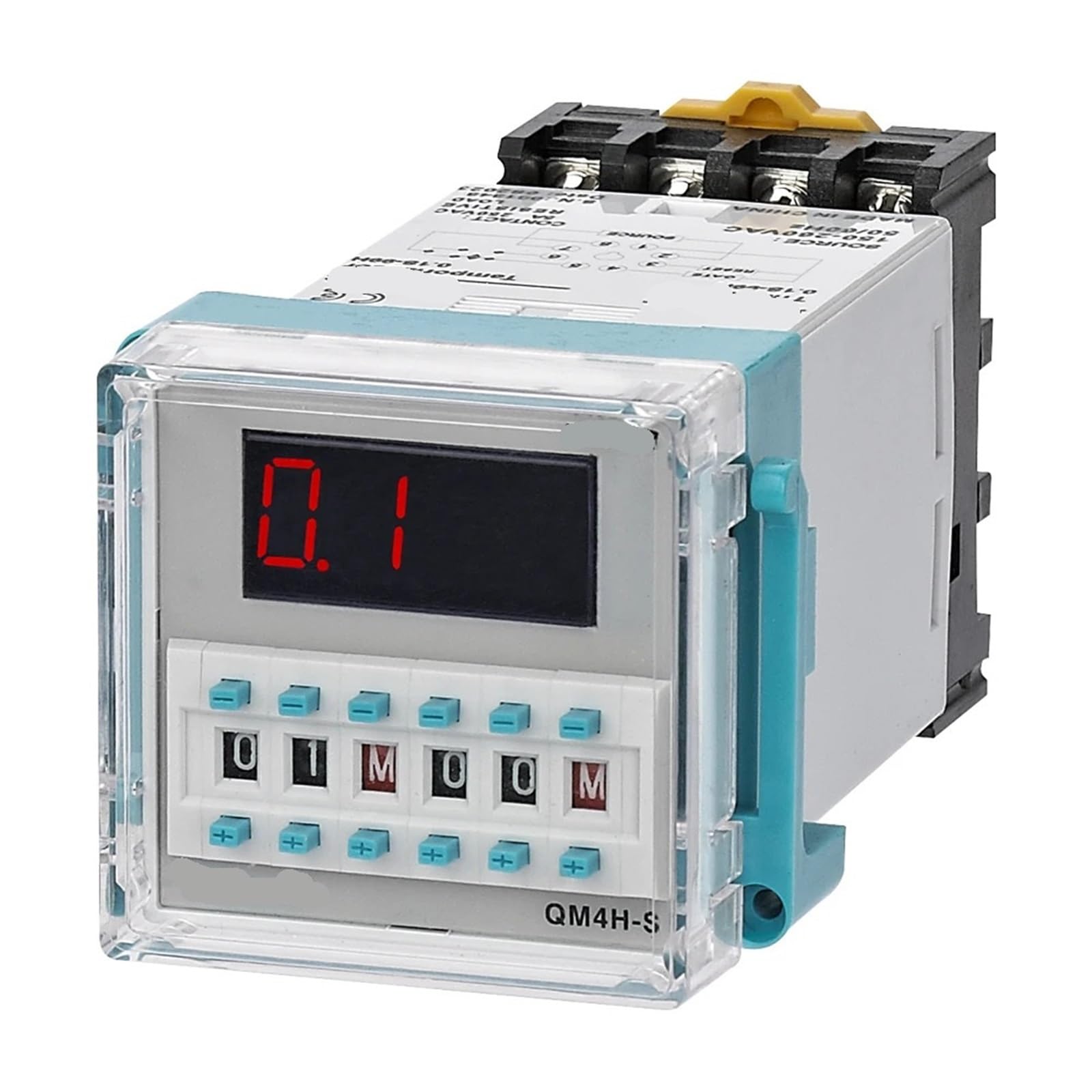 Relè temporizzato digitale QM4H DH48S con presa 1 pz(QM4H-1Z,110VAC)