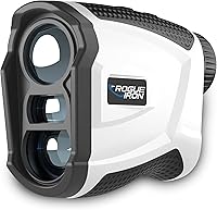 Rogue Iron Disc Golf Rangefinder: Feet Measurement, Rechargeable DG Mode, Carry Case Included