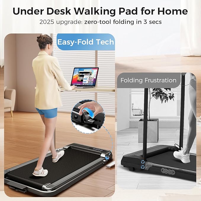 Walking Pad con Barra, Caminadora Plegable 2.5HP para Casa miniatura 2