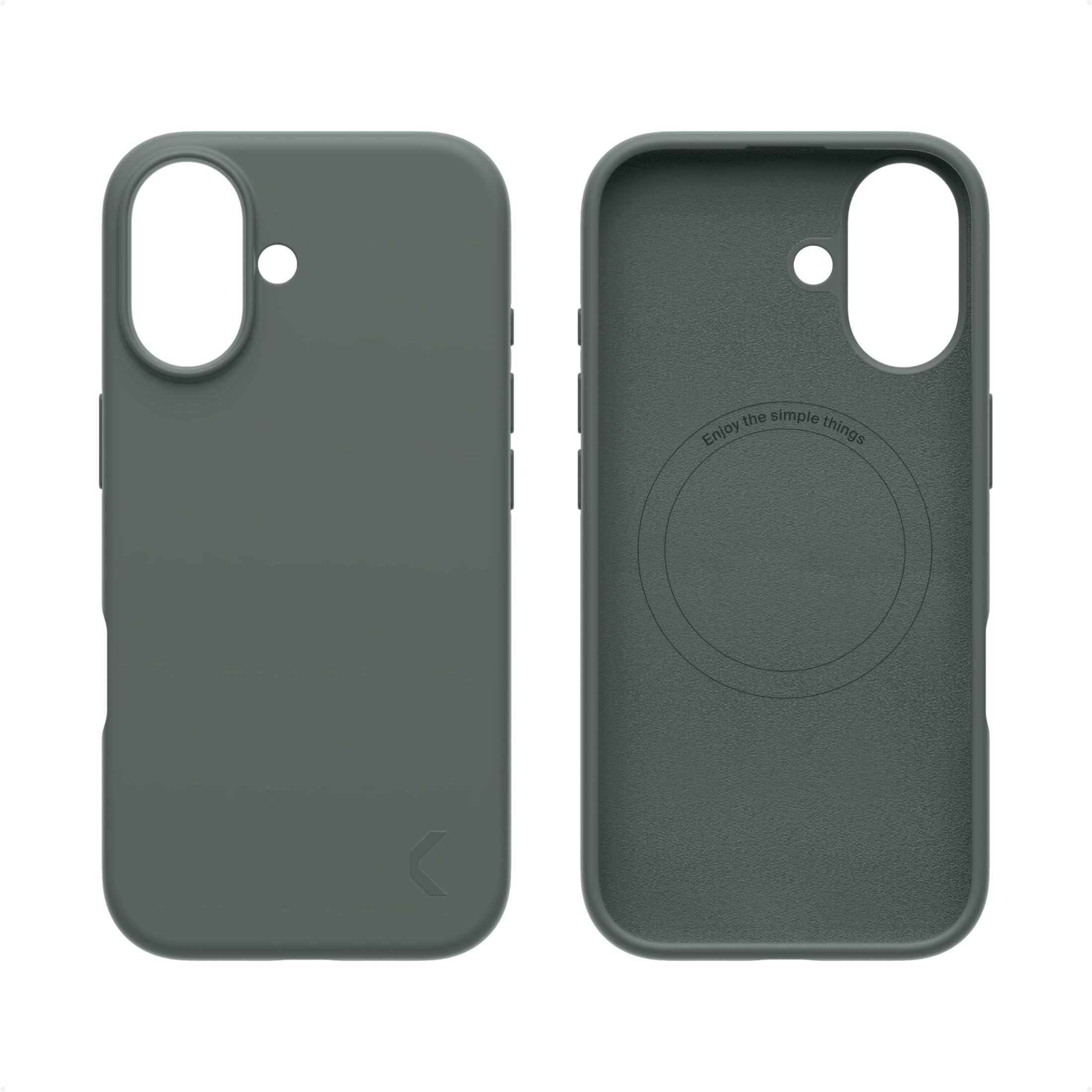 Clemm Silicone Magnetic Shell Case for Apple iPhone 17 PRO MAX fit for MagSafe Wireless Charging, Soft Anti-Scratch Microfiber Lining, Camera Edge Protection, Gray