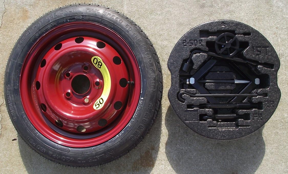 Factory 2014 Kia Forte Spare Tire Kit (2Dr Koup & 5Dr Hatchback models. for vehicles with 16" wheels)