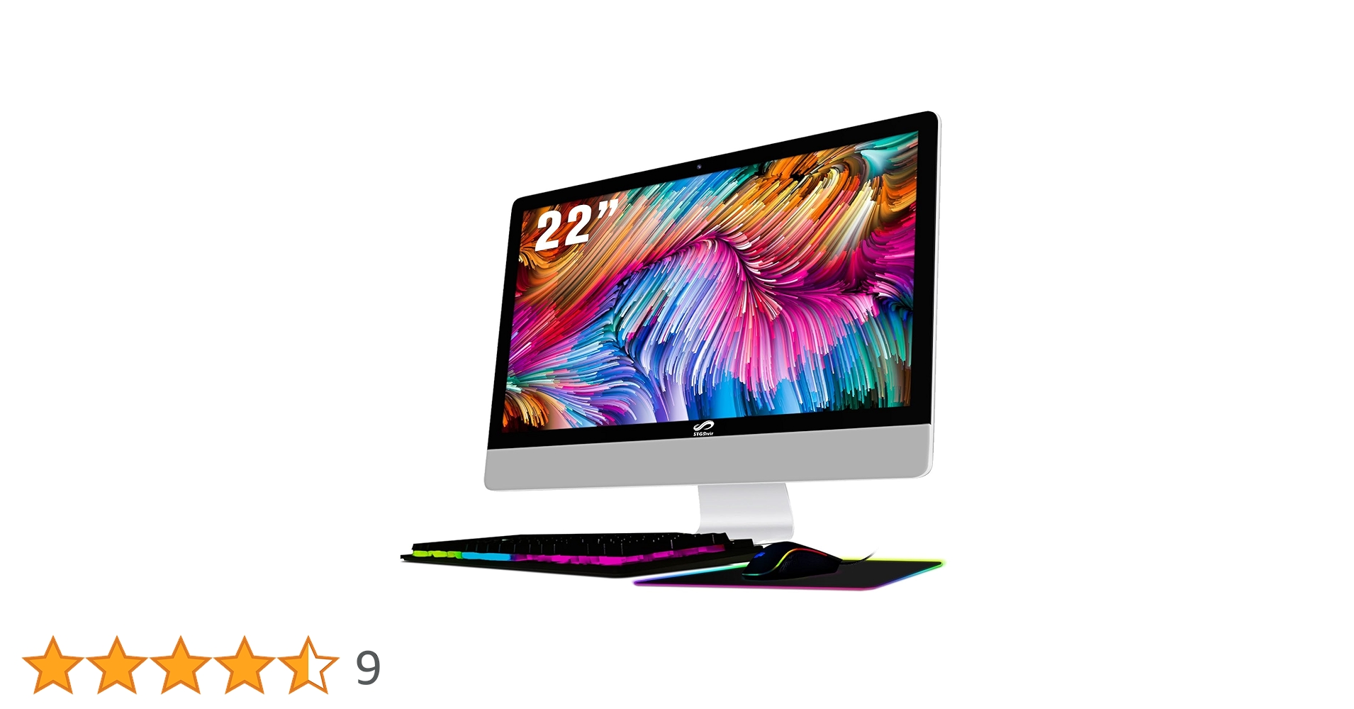 Core i3-8100/SSD480G+HDD1T/Office有/Win11 STGSivir All in One Desktop Computer, 22