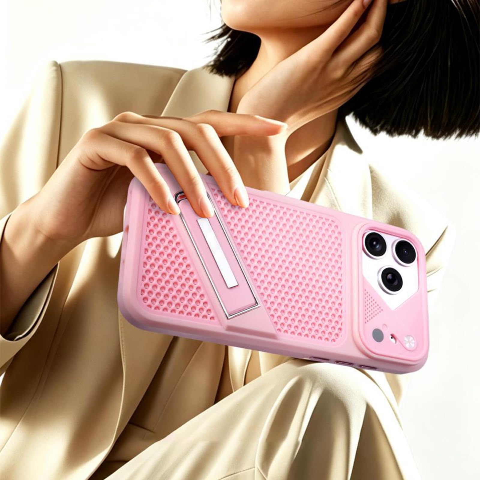 Delgado Funda para iPhone 18 Pro Max/18 Pro, Esmerilada Disipación de Calor