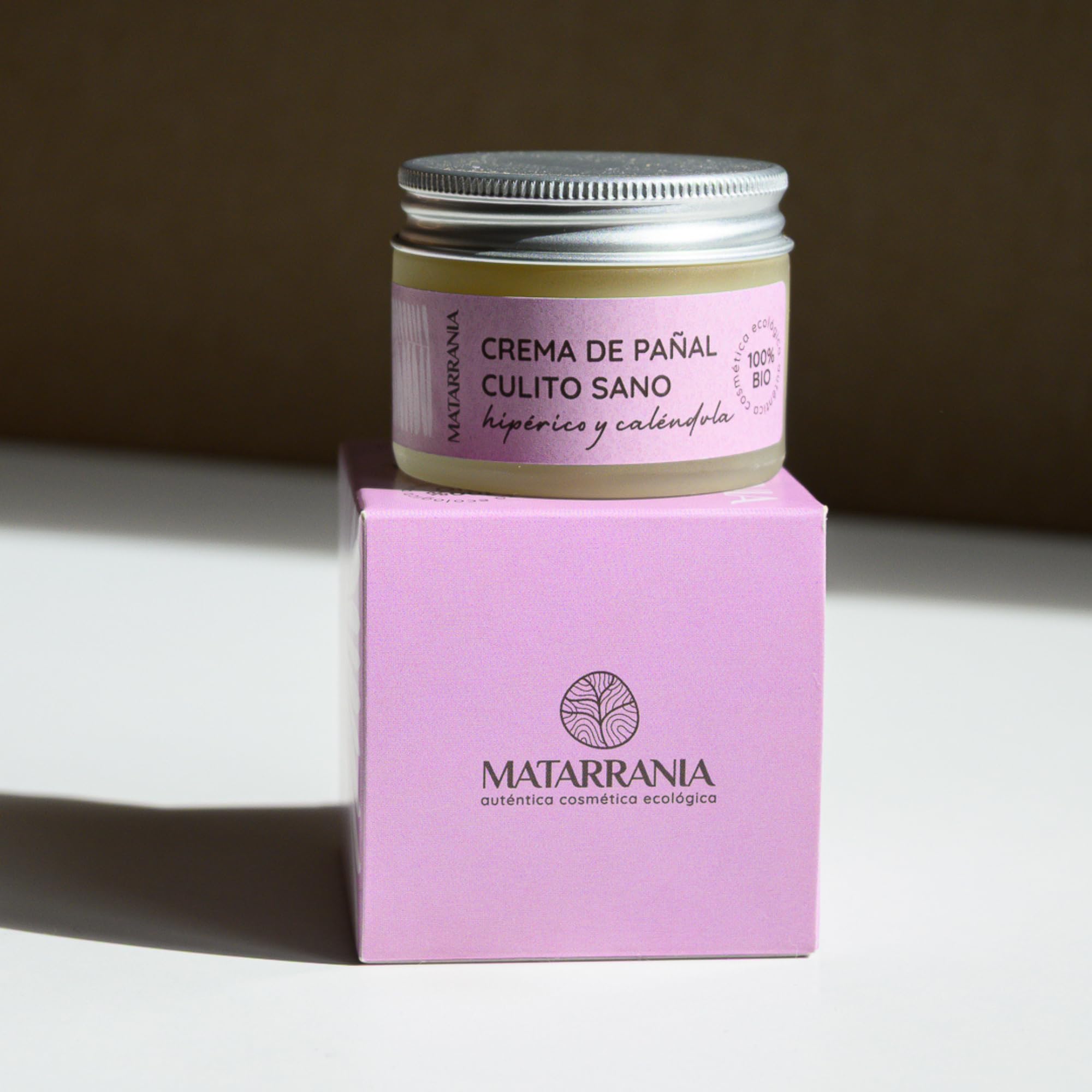 MATARRANIA Crema de Pañal Culito Sano Bebé 100% Natural y Ecológica BIO, Pasta al Agua Natural Recién Nacido, Crema Culito Bebé Dermatitis del Pañal, Protege, Calma y Regenera, Sin Aceites Esenciales