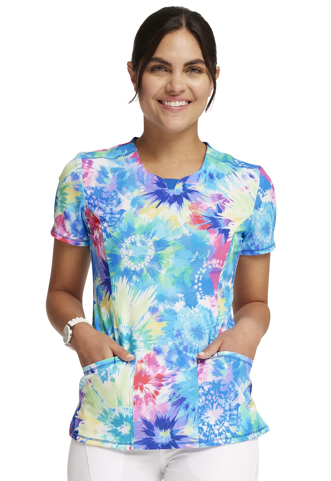 InfinityCherokee Women Scrubs Top Round Neck CK609