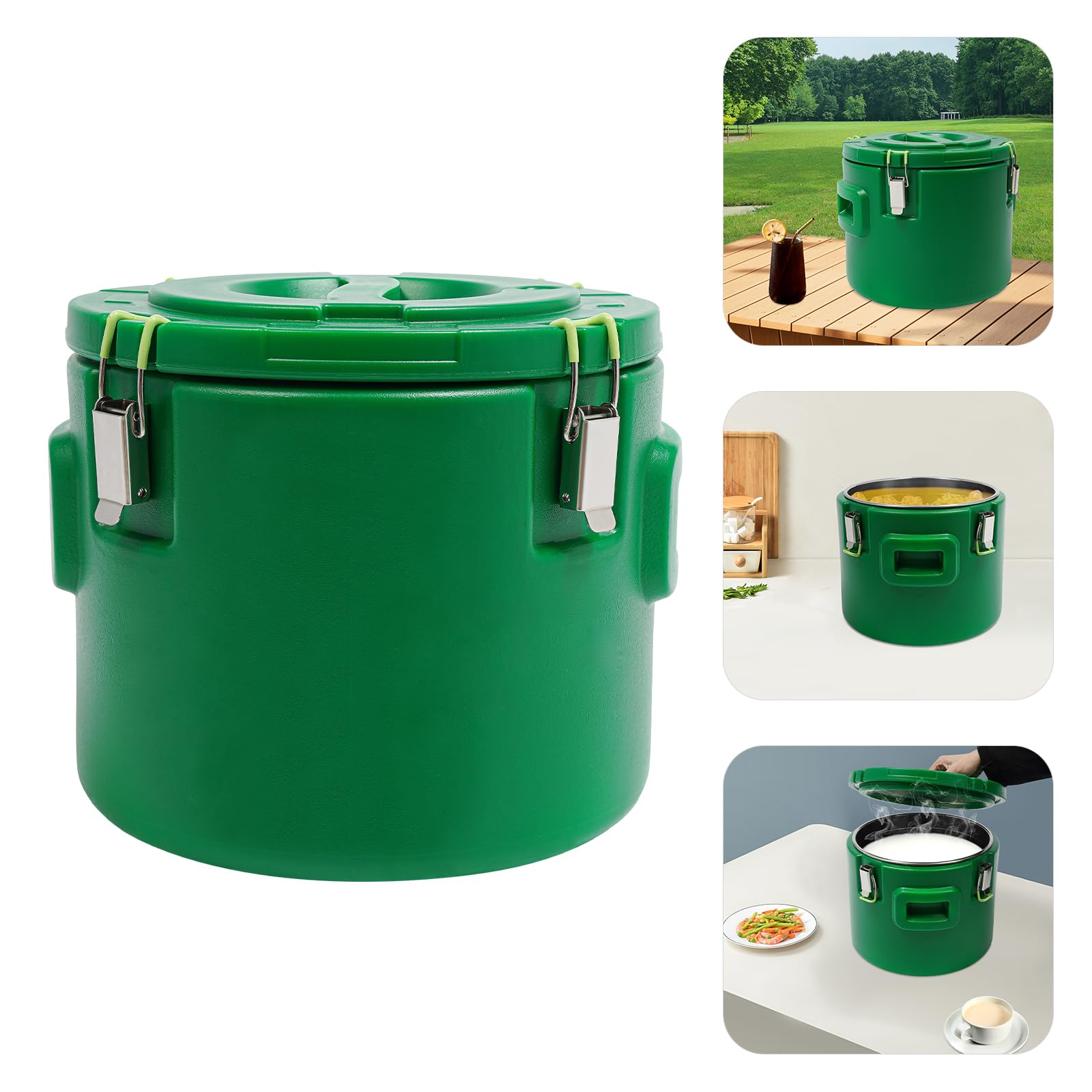 Termo para comida, recipiente térmico, recipiente para gastro, bidón de agua, caja de comida, recipiente aislante, 15 litros, aislamiento para caliente y frío, ideal para fiestas, camping