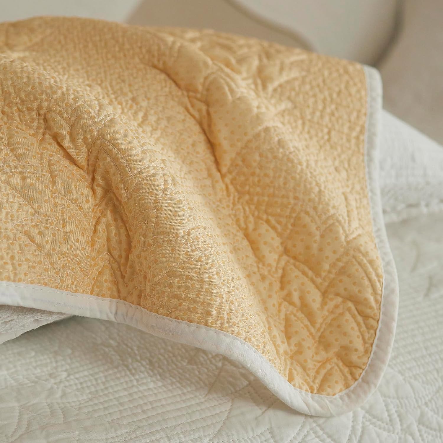 Christmas Tree Embroidery Sofa Couch Cover Cotton Quilted Non Slip Sectional Couch Cover Soft Sofa Slipcover Washable Furniture Protector for Dogs Cats Pet (Ivory,36"x47")