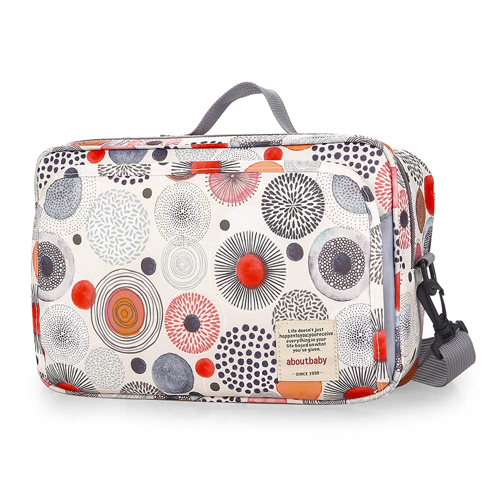 MOMIGO Baby Diaper Caddy Bag - Diaper Caddy Tote Baby Stroller Bag Nursery Storage Bin for Diapers, Wipes & Toys Mini Diaper Bag for Outdoor (Circular
