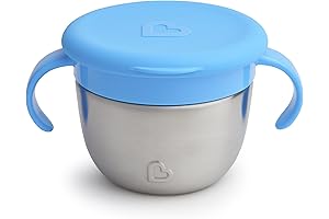 Munchkin® Snack+™ Stainless Steel Snack Catcher Cup with Lid for Kids