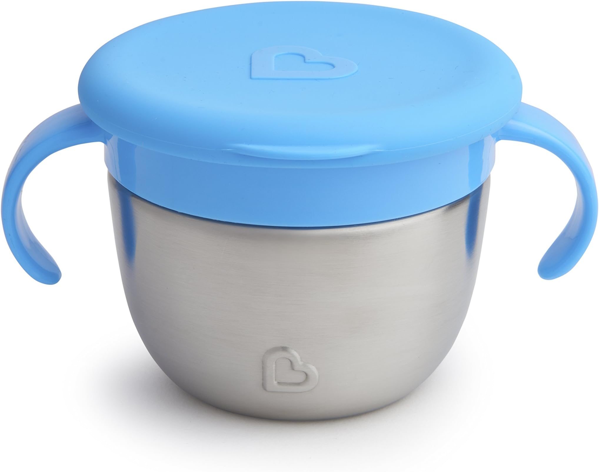 Snack+™ Stainless Steel Snack Catcher Cup with Lid, 9 Ounce, Blue, 1 Pack