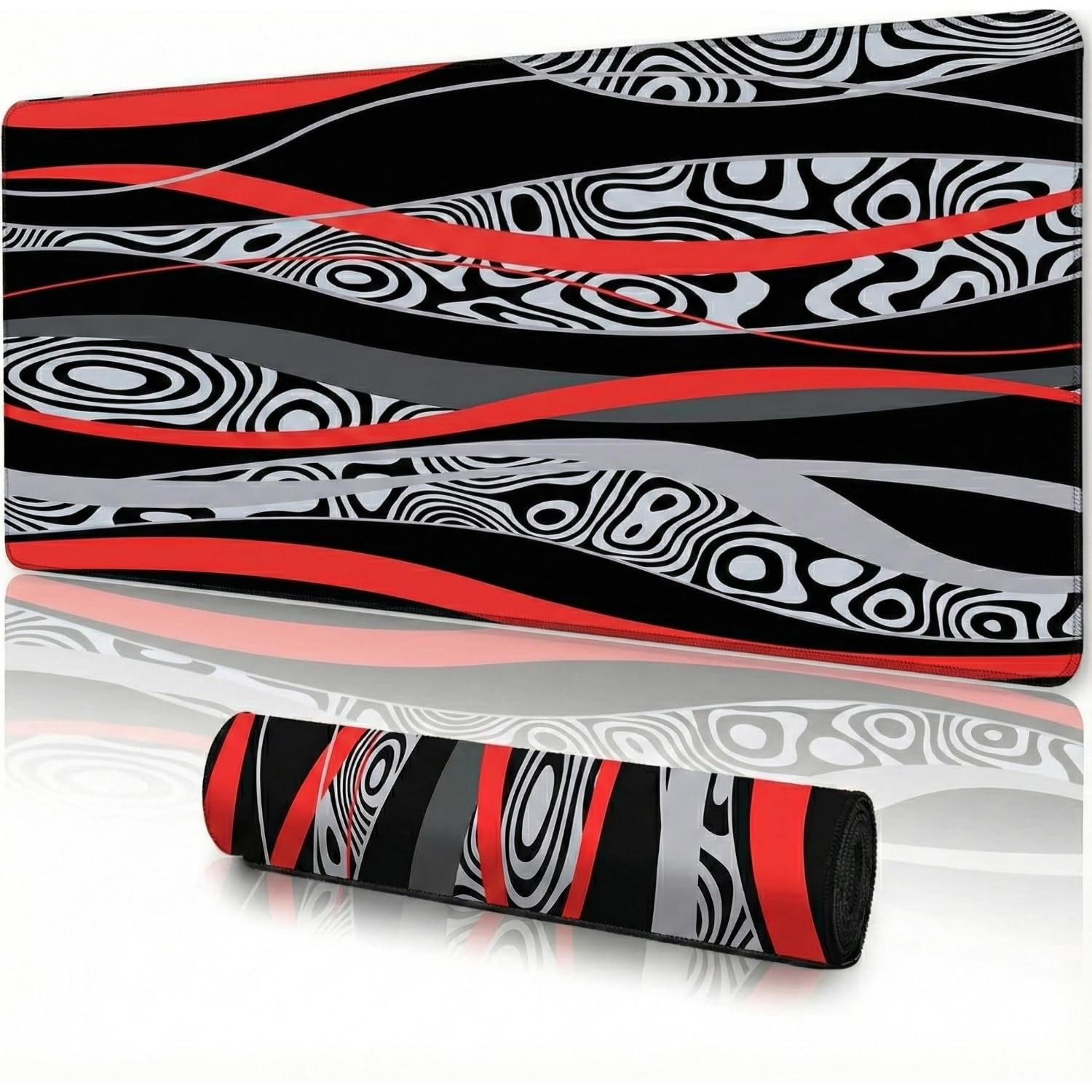 Saco XXL Gaming Mouse Pad for PC – Large Desk Mat 900×400×3mm, Extended Non-Slip Rubber Base, Waterproof Surface, Topographics Design, Big Keyboard Mouse Pad for Office & Home Setup — Amazon image 19