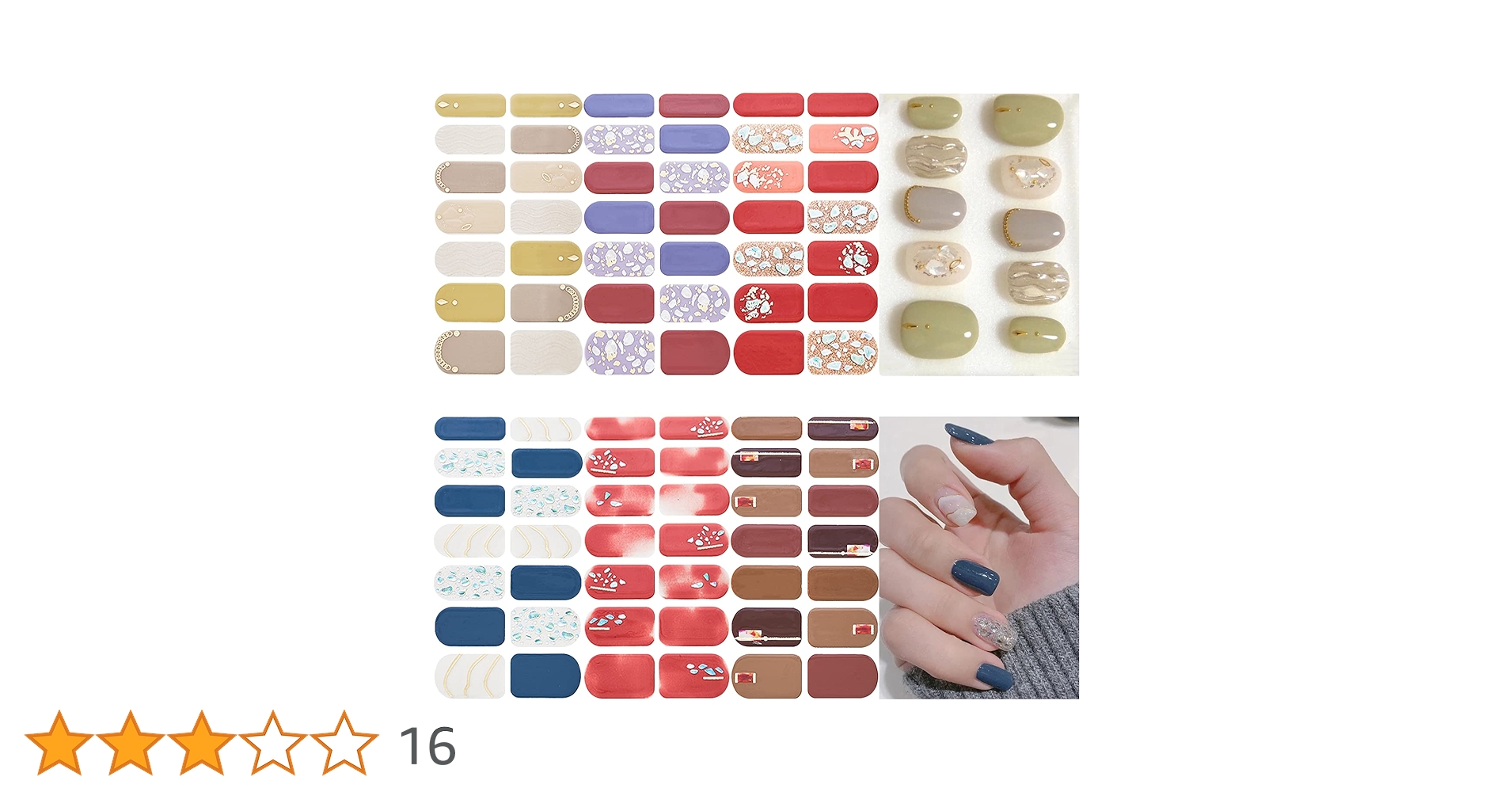 ❣️6枚セット❣️ ネイルシール 手の爪 爪やすり付き Amazon.co.jp: HERAXI ネイルシール 手の爪 6枚入 爪やすり付き