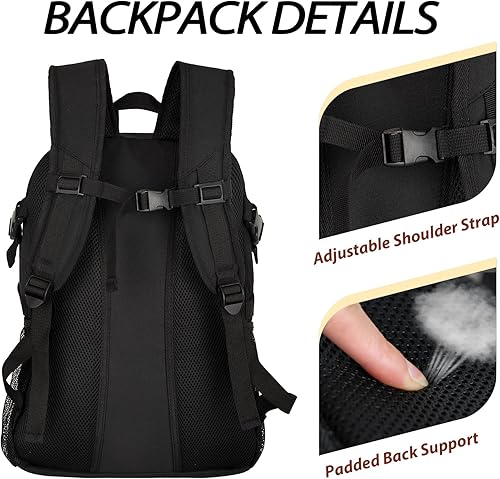 Miniatura 5 de LARIPOP Basketball Bag,Basketball Backpack with Shoe Compartment and Ball Holder,Sport Bags for Soccer,Volleyball,Gym,Travel