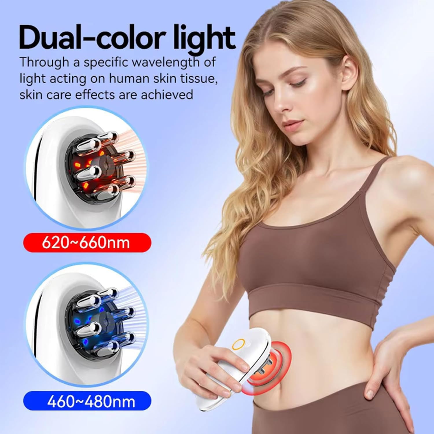 Masajeador de Celulitis y Flacidez, Masajeador de Ventosa Electrico, Dispositivo de Masaje de Ventosa con Masaje de Vacío EMS Luz Roja Para Facial Y Corporal Lifting Anticelulitico Reductor