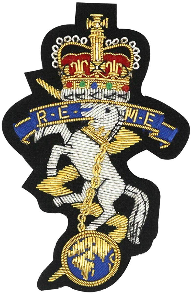 REME Royal Electrical and Mechanical Engineers, Army Embroidered Blazer badge