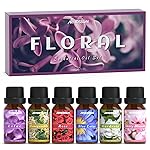 Floral Essential Oils Set, ARVIDSSON Flower Fragrance Oil for Candle Making - Rose, Gardenia, Cherry Blossom, Honeysuckle, Lilac, Diffuser Scented Oil Gift for Women