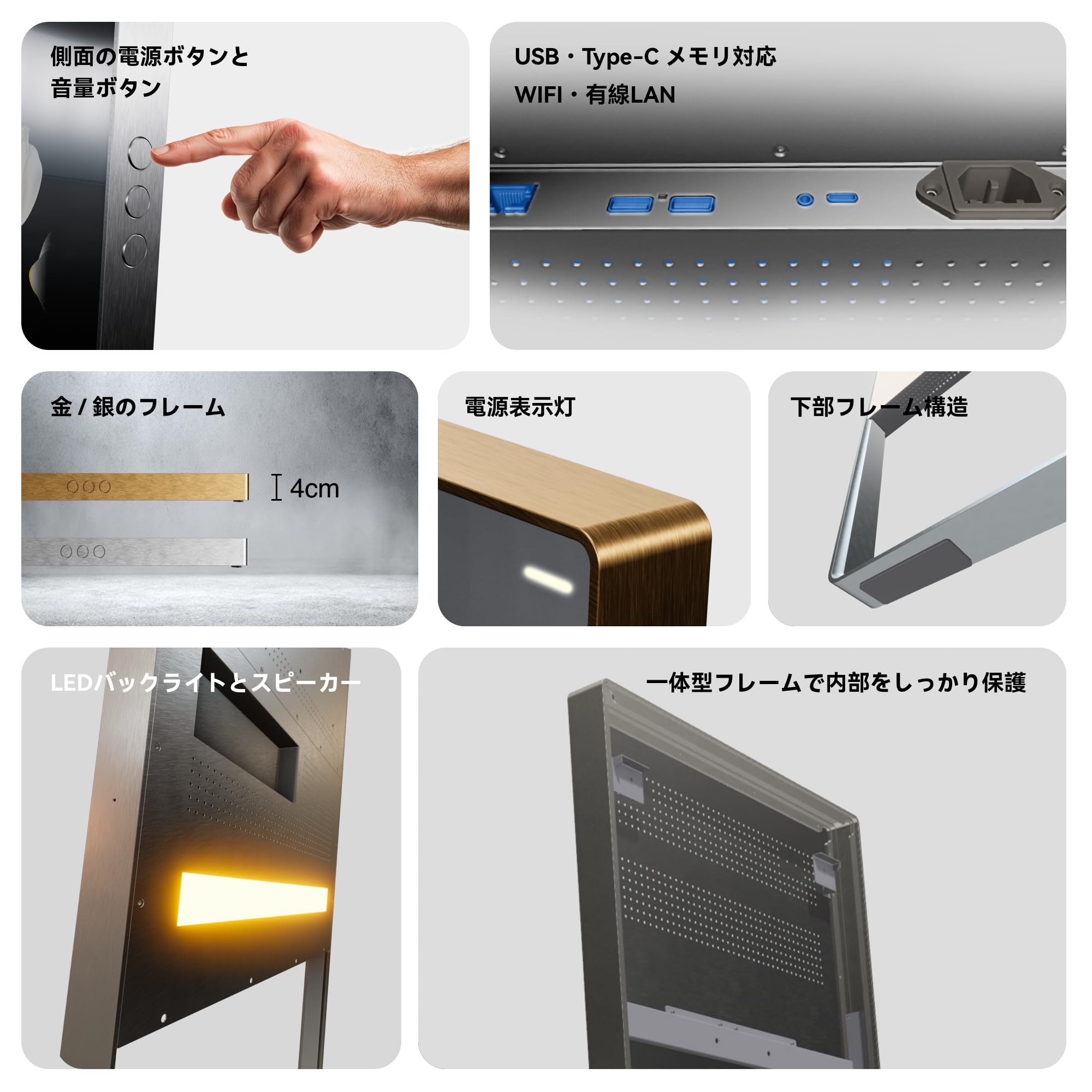 Amazon.co.jp: LANNO スマートミラー 2026 32インチ タッチ対応